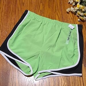 Just Be Free NWT Green Athletic Shorts  - Ladies Large